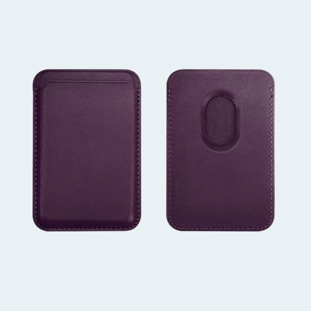 Cartera De Cuero Magnética