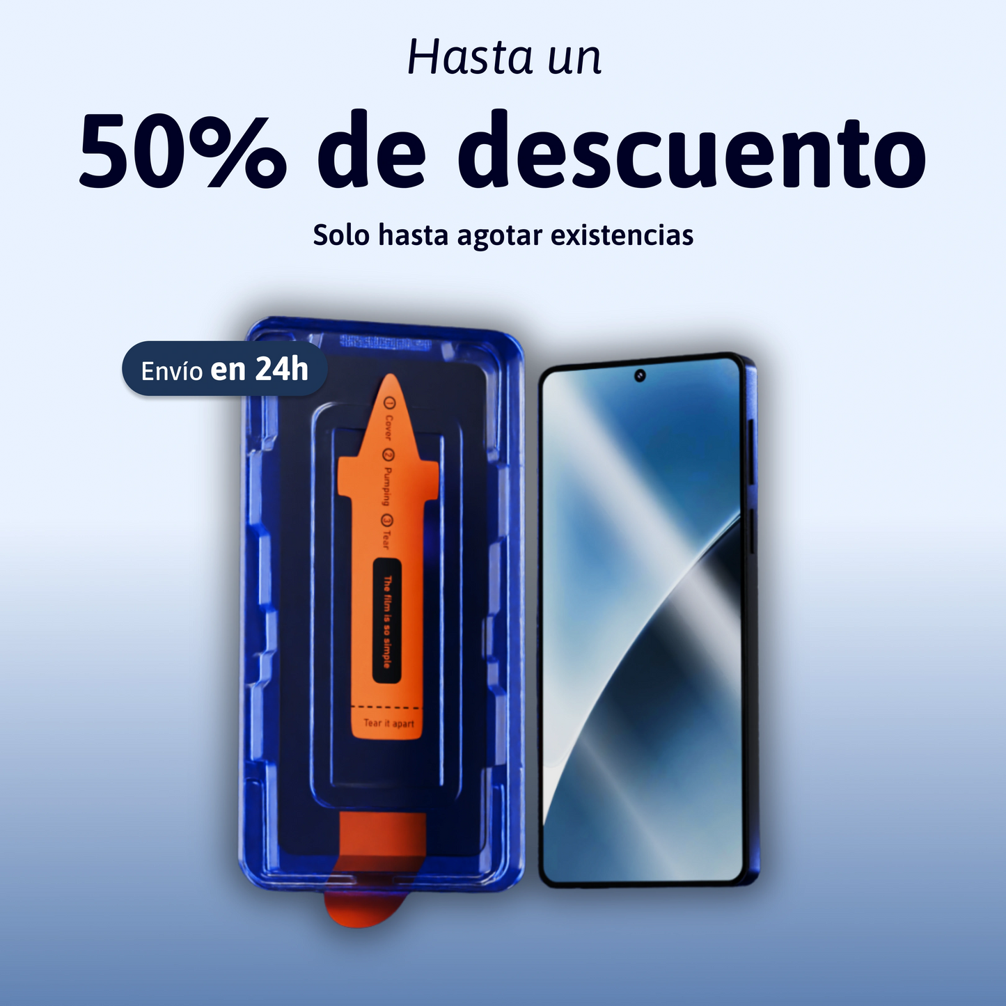 Protector de pantalla 3 en 1 - Xiaomi/Redmi