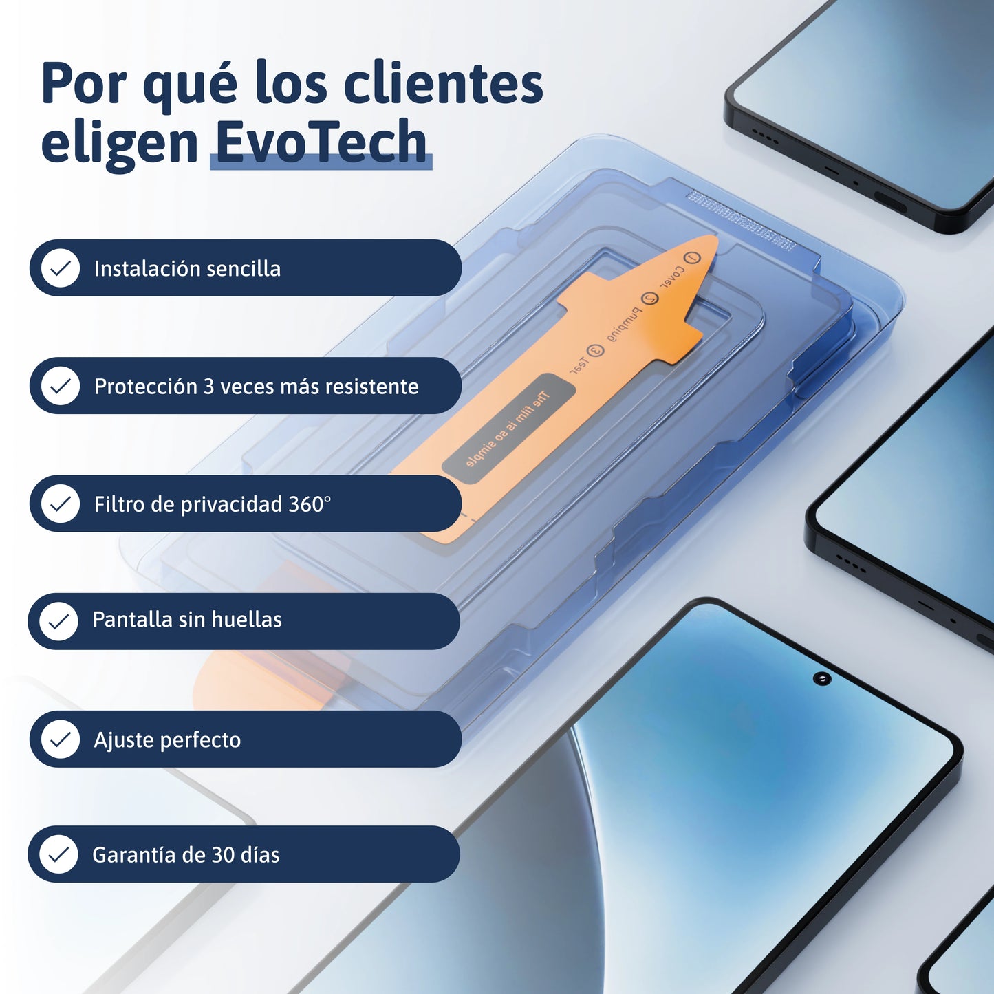 Protector de pantalla 3 en 1 - Xiaomi/Redmi