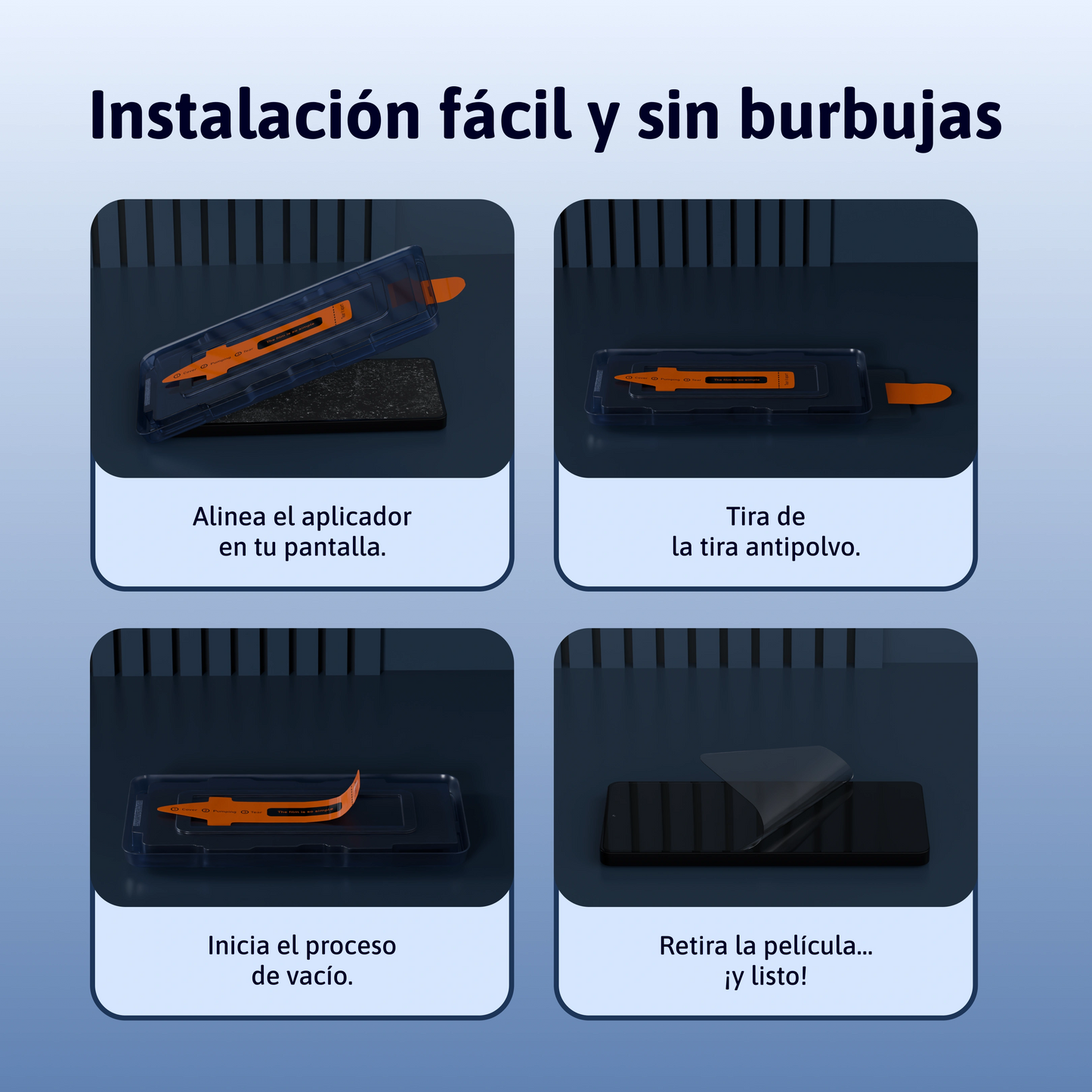 Protector de pantalla 3 en 1 - Xiaomi/Redmi