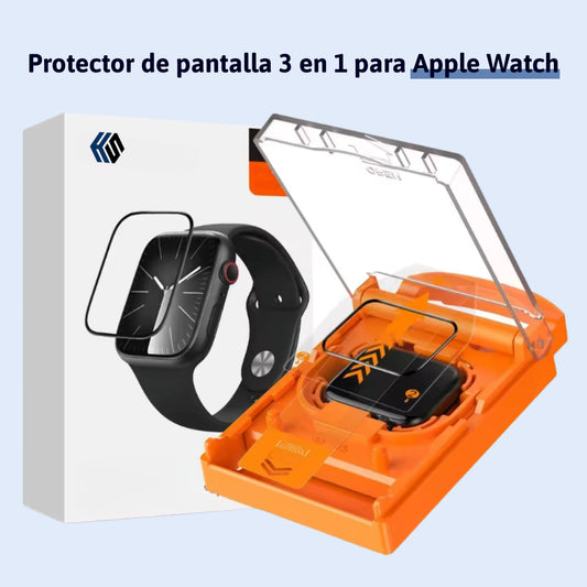Protector de pantalla 3 en 1 para Apple Watch
