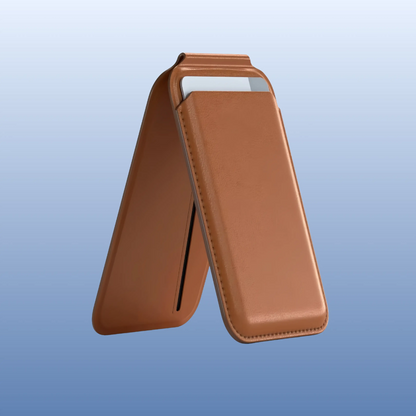 Cartera de piel plegable