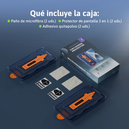 Protector de pantalla 3 en 1 - Xiaomi/Redmi