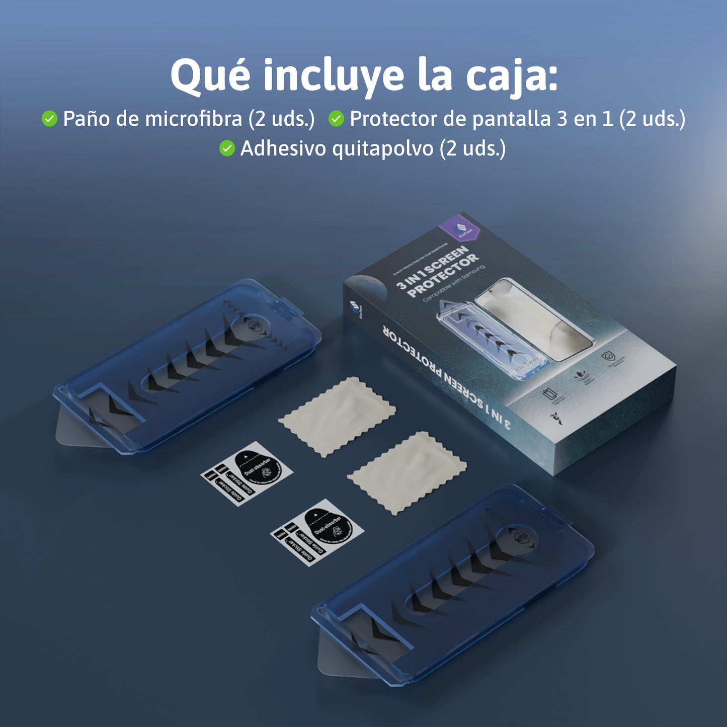 Protector de pantalla 3 en 1 - Samsung-A