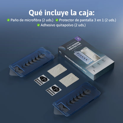 Protector de pantalla 3 en 1 - Samsung-A