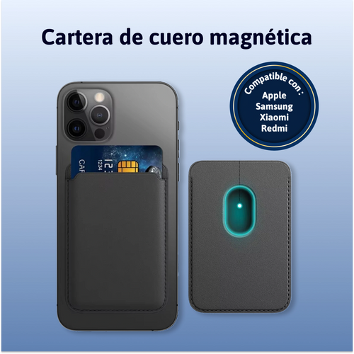 Cartera De Cuero Magnética