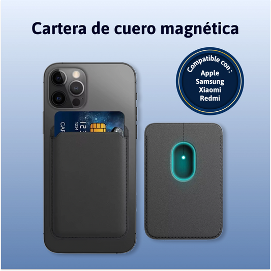 Cartera De Cuero Magnética
