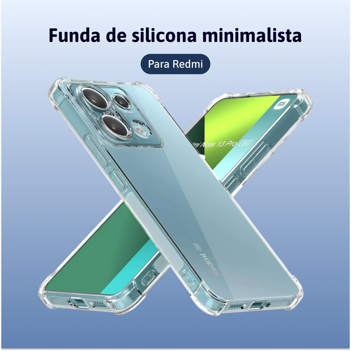 Funda de silicona minimalista - Redmi