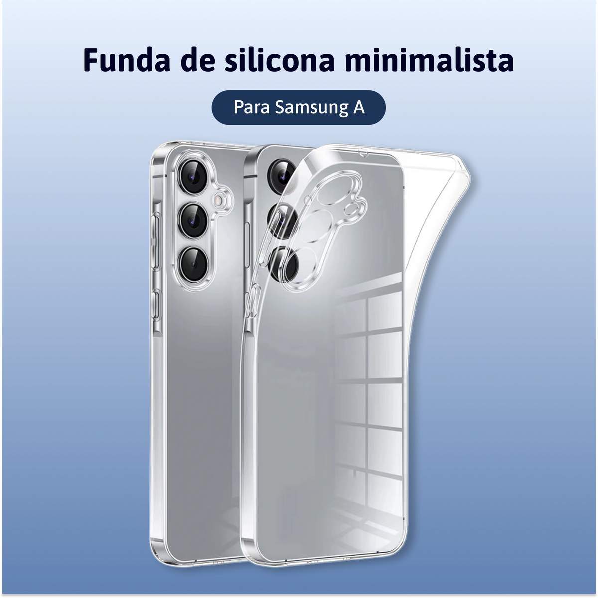 Funda de silicona minimalista Samsung A
