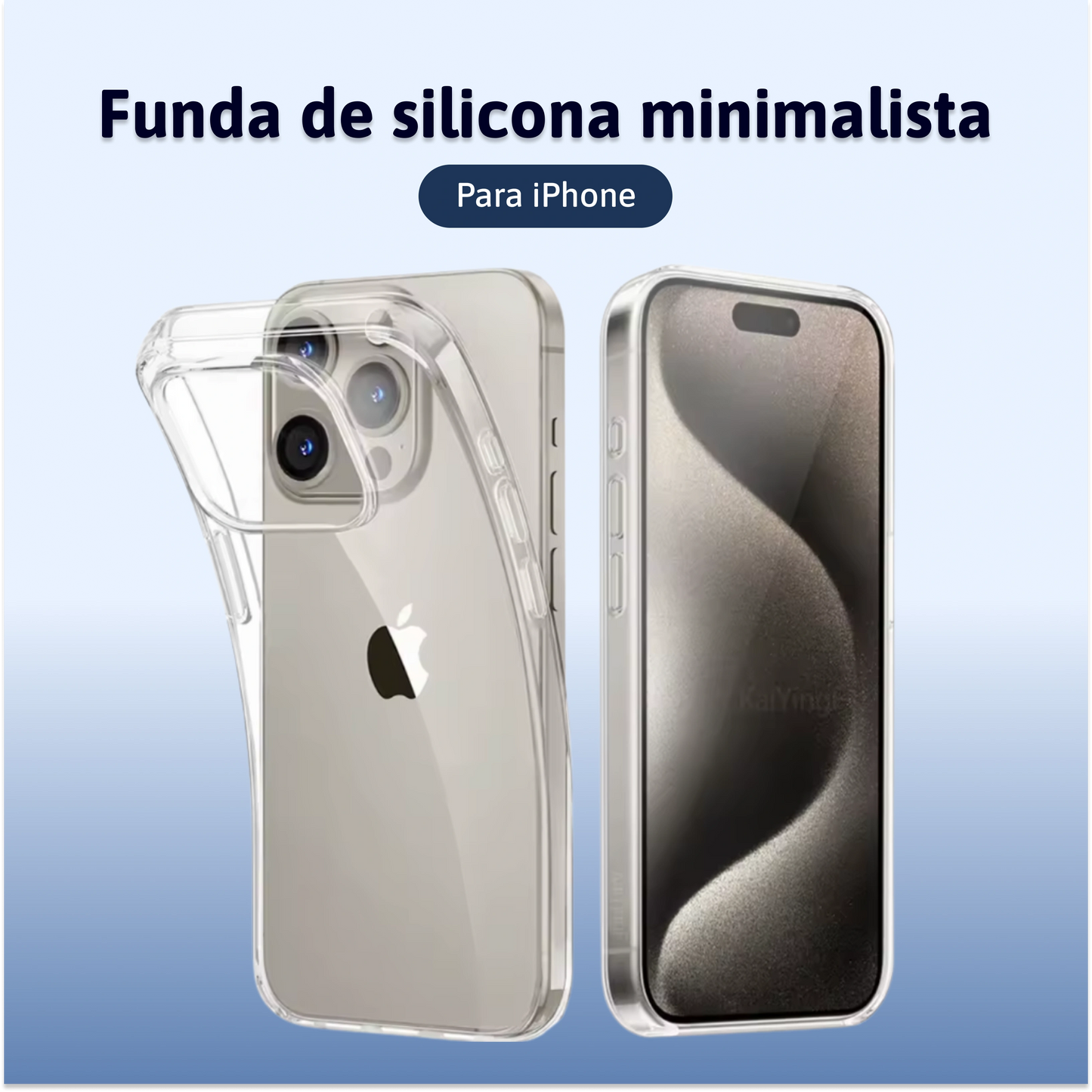 Funda de silicona minimalista