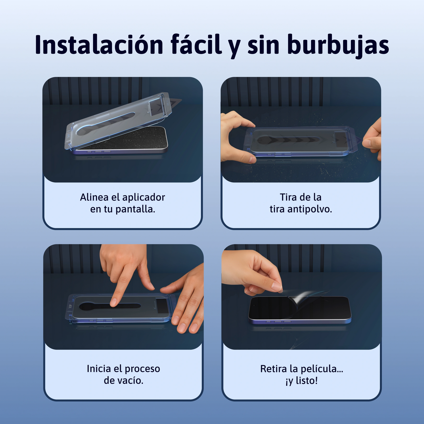 Protector de pantalla 3 en 1 - Samsung-A